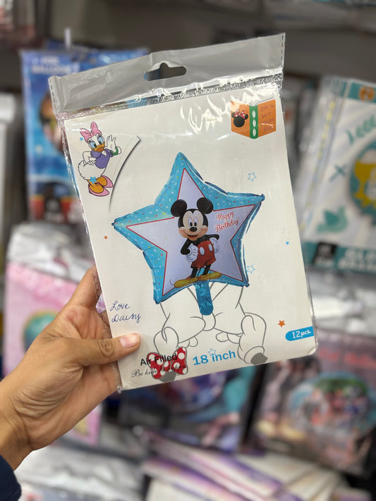 GLOBOS DE PERSONAJE (12 pz iguales)