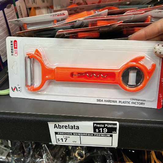 Abrelatas y pelador