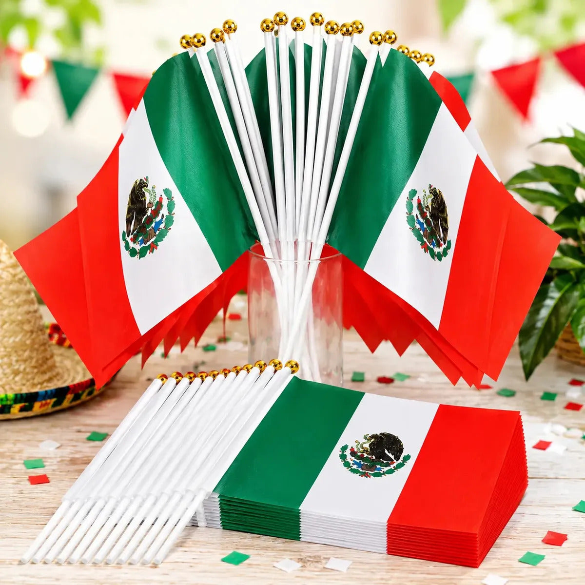 Bandera México decorativa